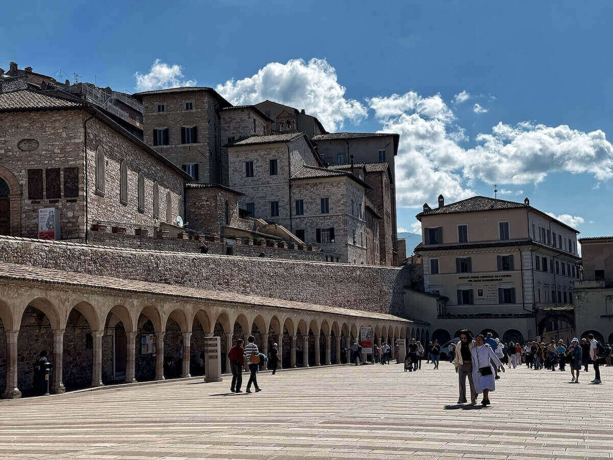 Square in Assisi.
