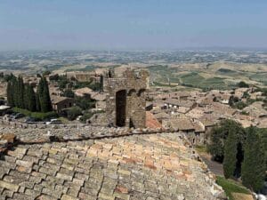 Montalcino, one of the prettiest small towns in Val d'Orcia.