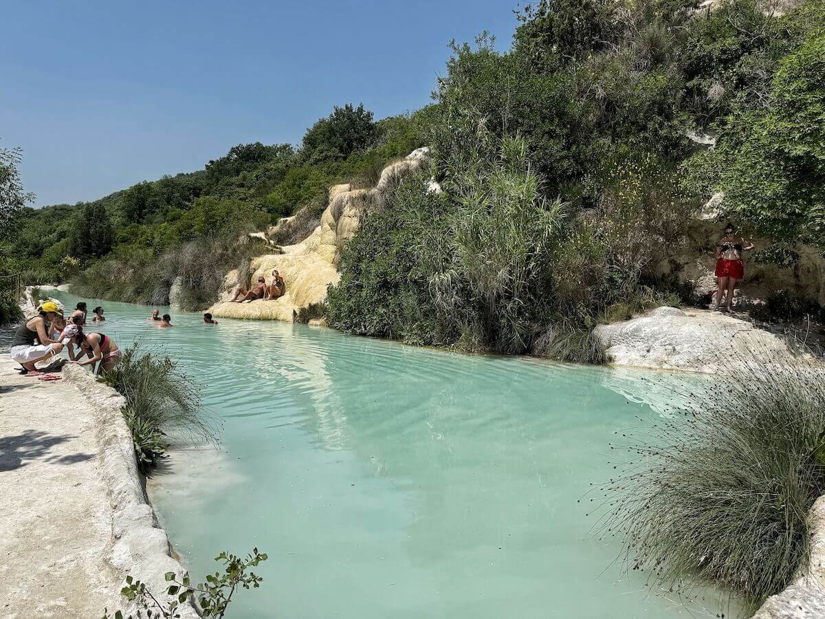 Free thermal pools at Bagno Vignoni.