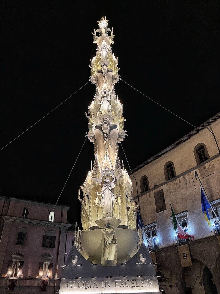 Gloria, one of the former Macchina di Santa Rosa.