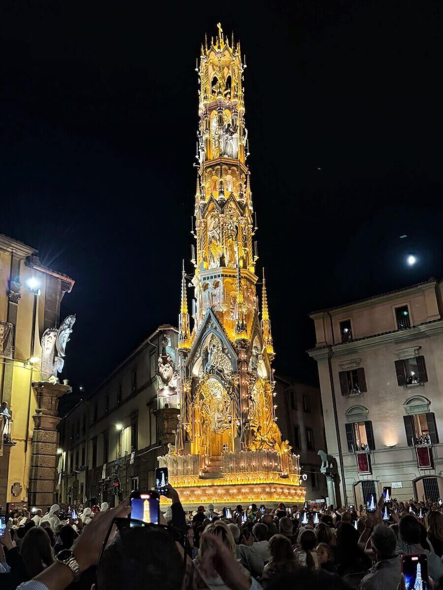 Macchina di Santa Rosa in Piazza del Plebiscito, Viterbo.
