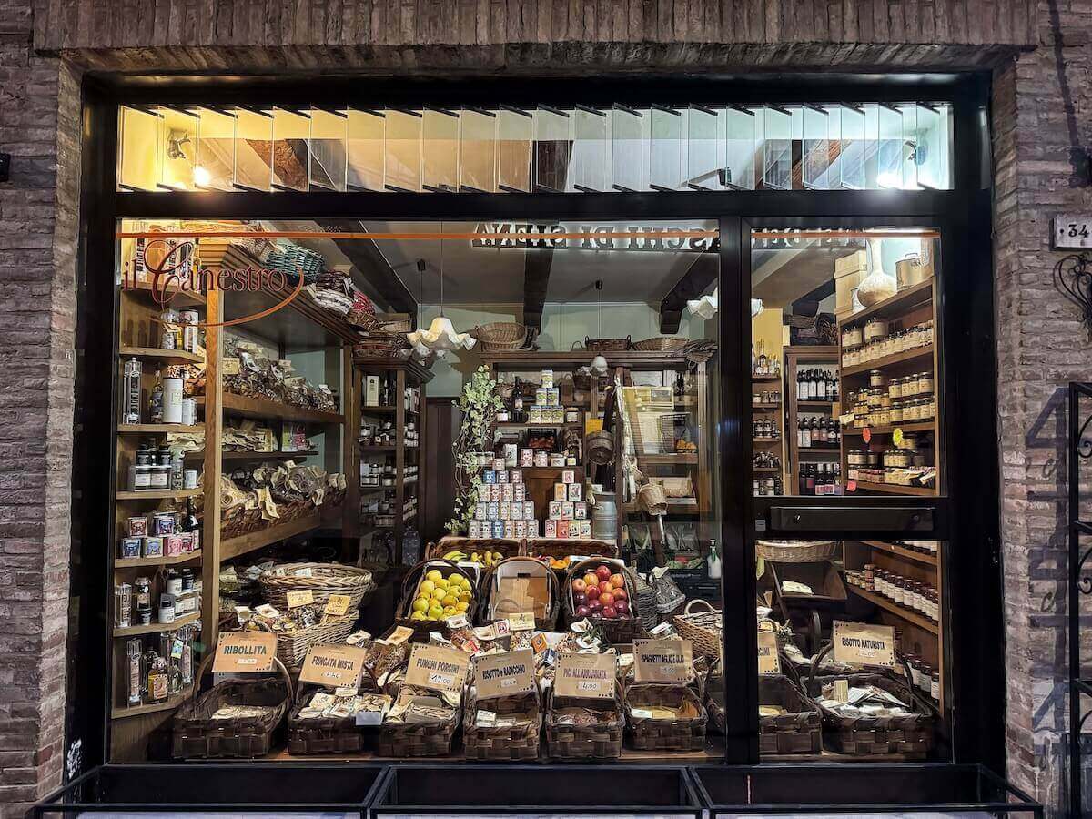Lovely shop in the historic center of Montepulciano.
