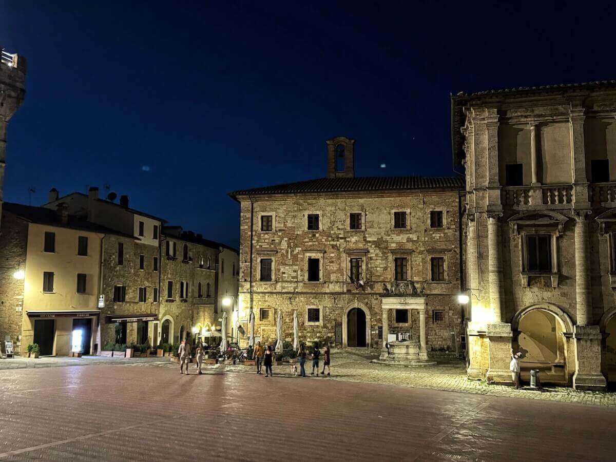 Piazza Grande in Montepulciano.