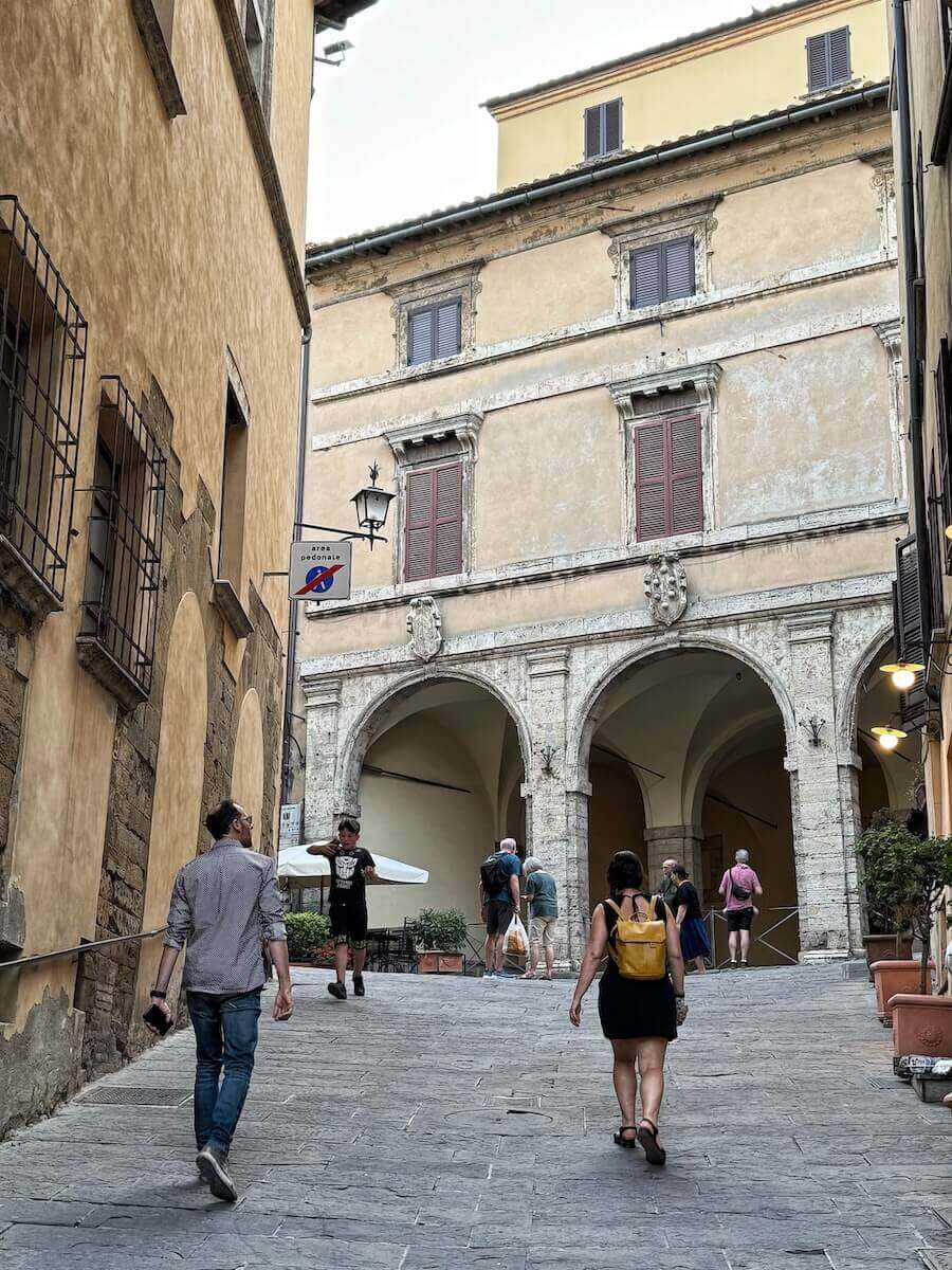 Historic center of Montepulciano.