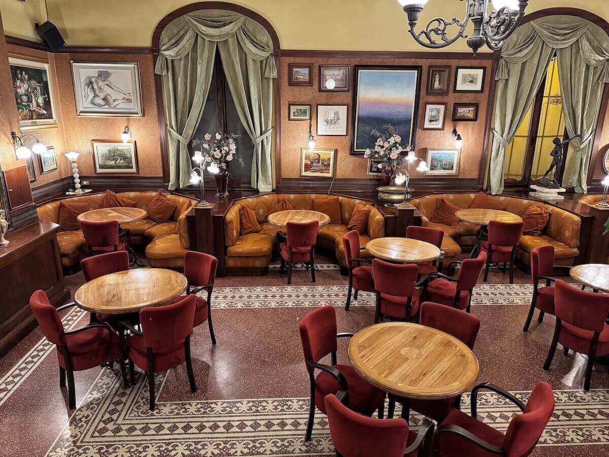 Caffé Poliziano, one of Montepulciano's historic cafés.