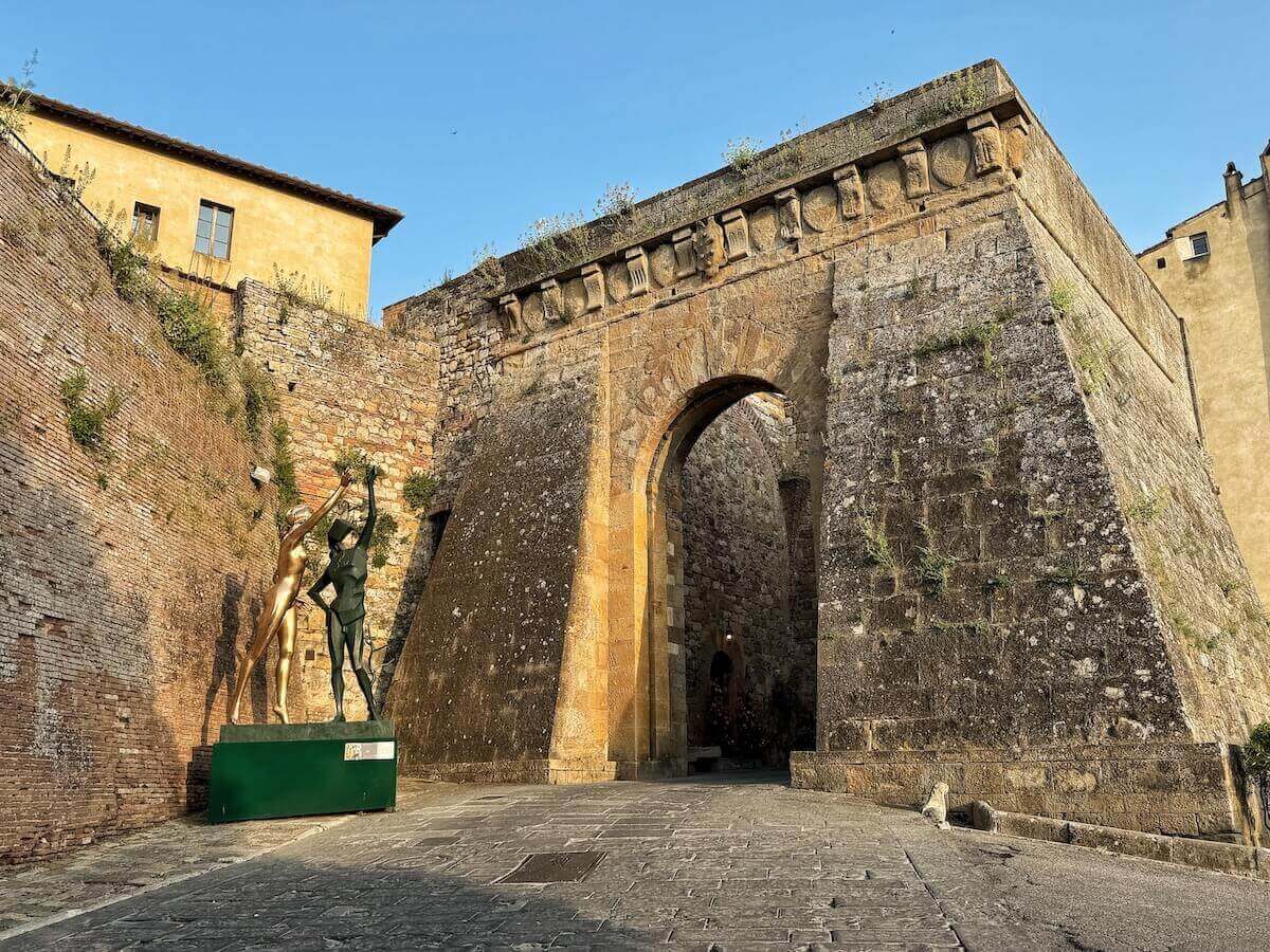 City walls of Montepulciano.