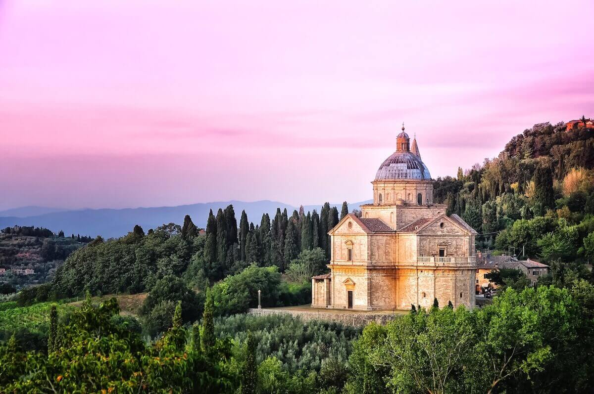Santuario della Madonna di San Biagio in Montepulciano.