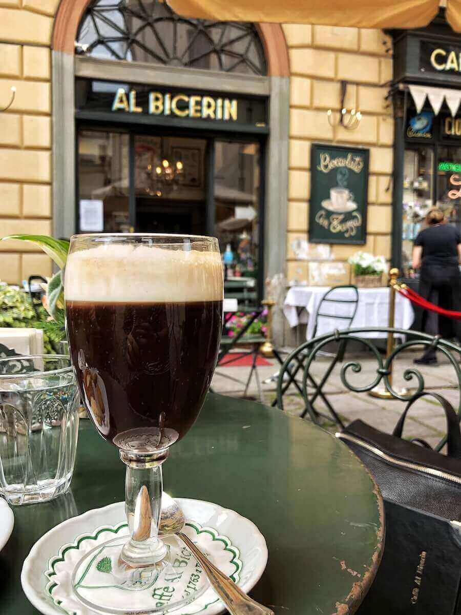 Bicerin drink in Turin.