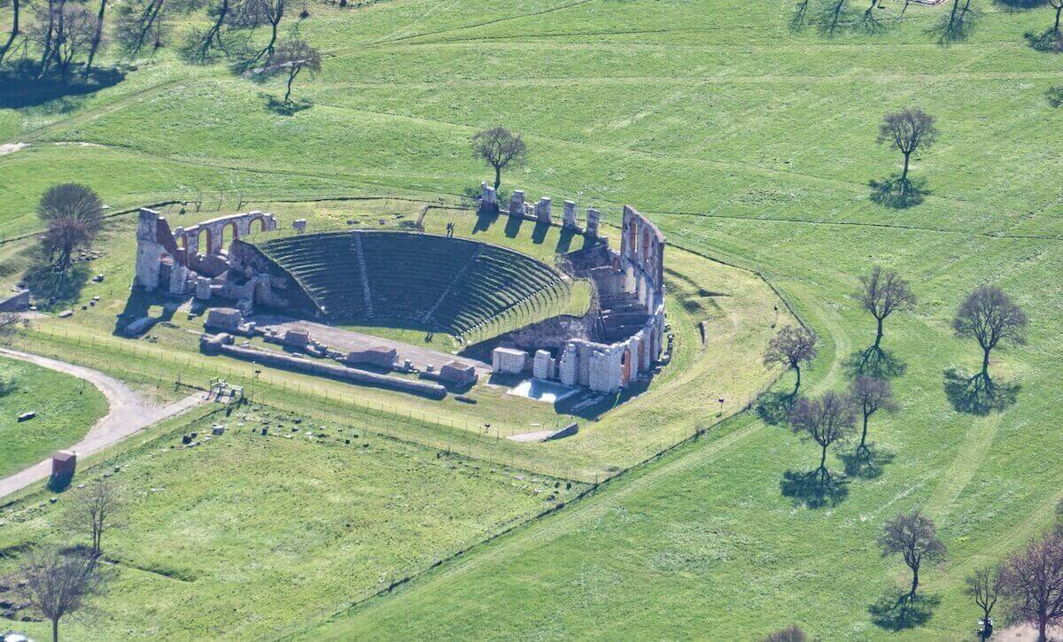 Archaeological site near Gubbio, one of the best places to stay in Umbria.
