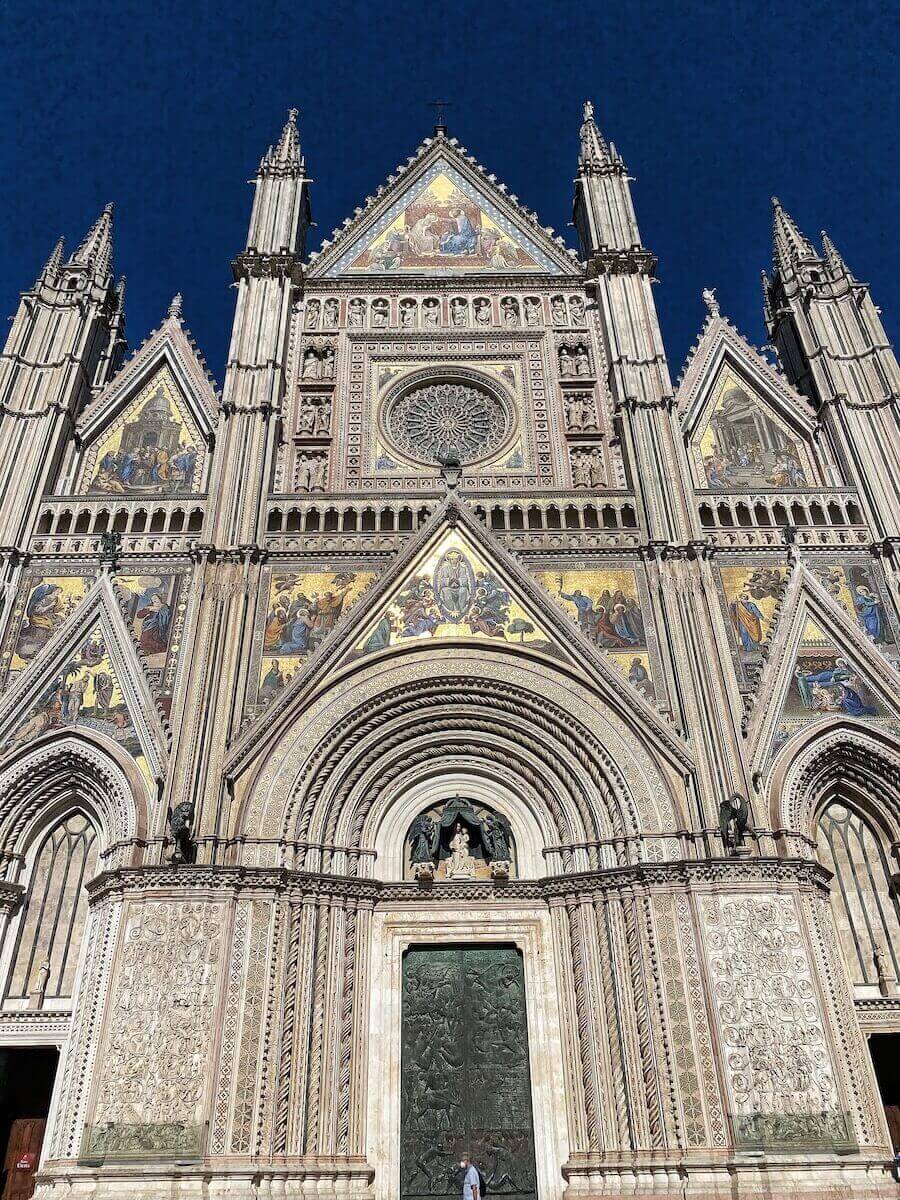 Facade of the Duomo of Orvieto.