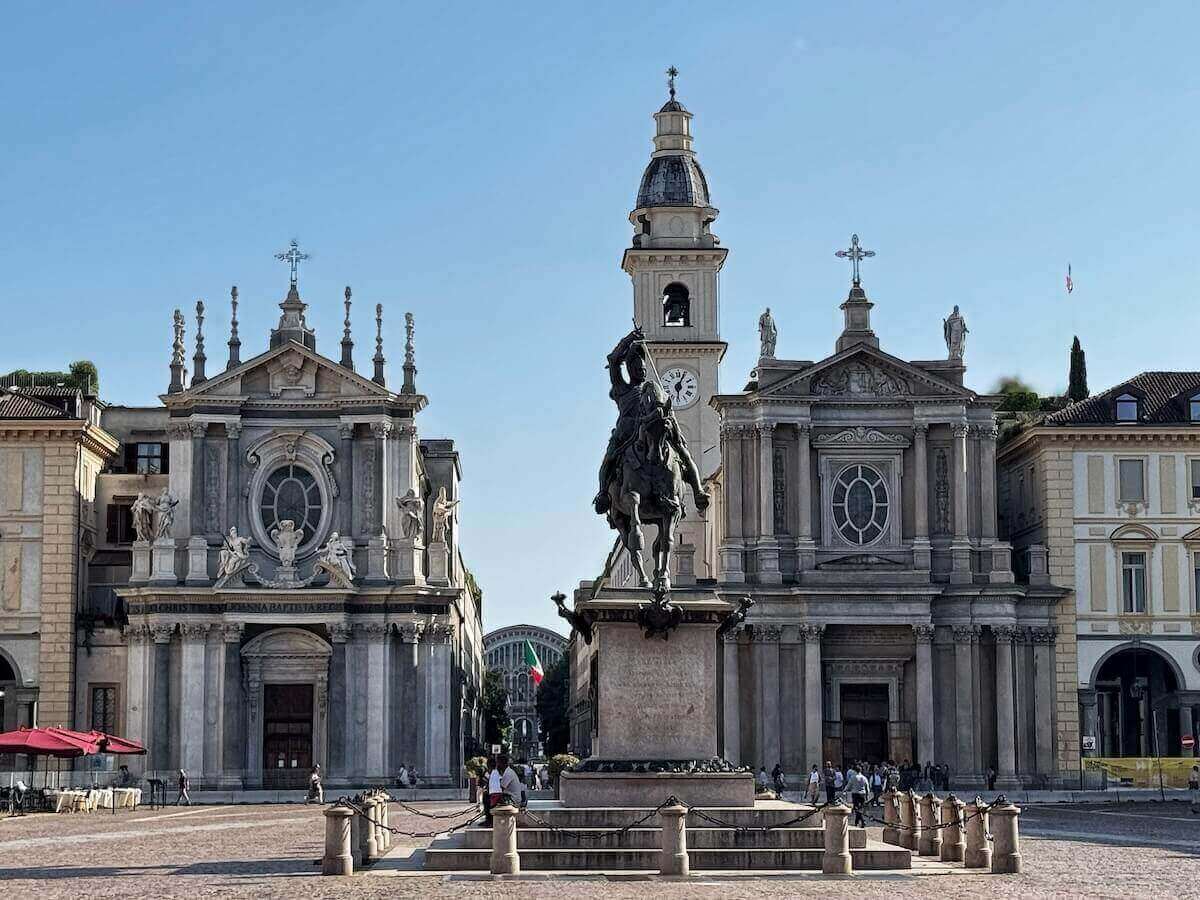 Piazza San Carlo, one of the best things to see in Turin.