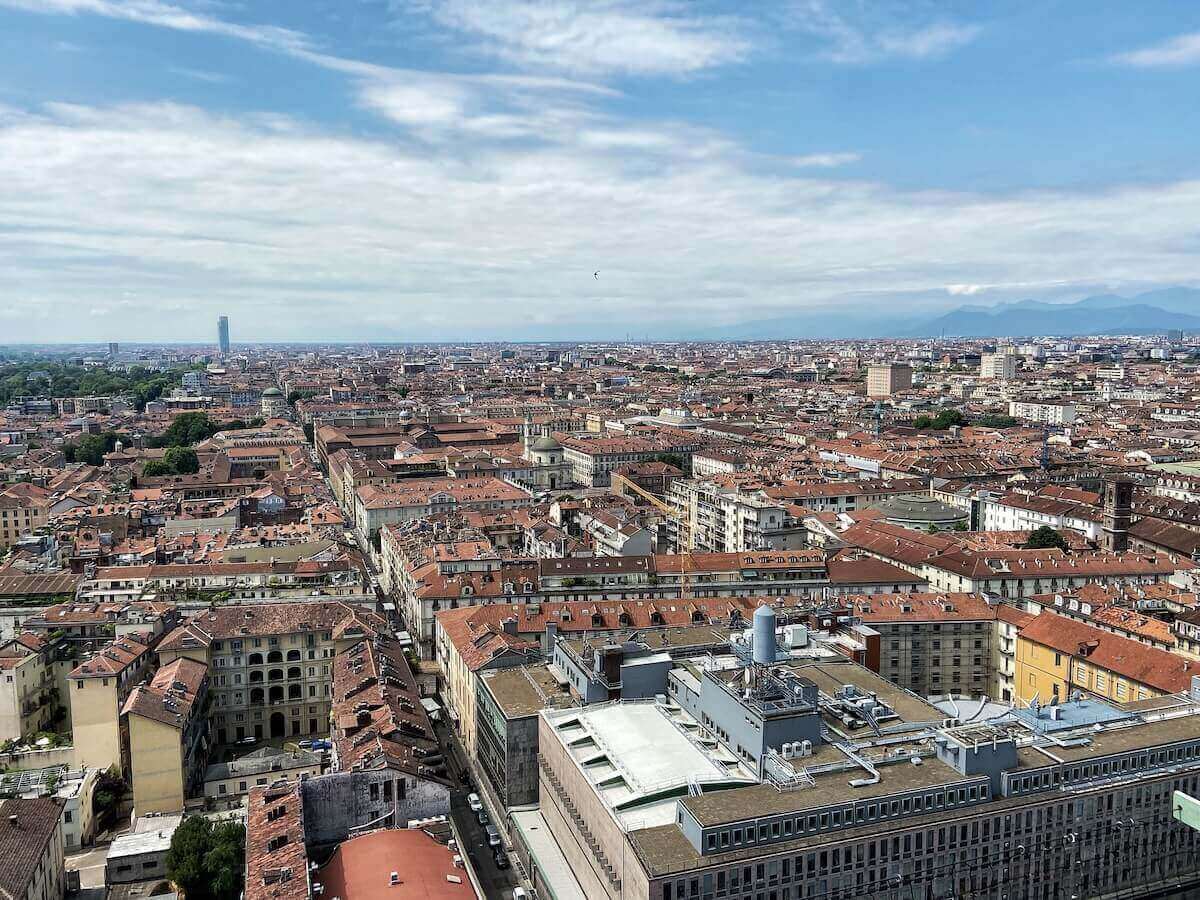 Views from the Mole Antonelliana: one of the best things to do in Turin.
