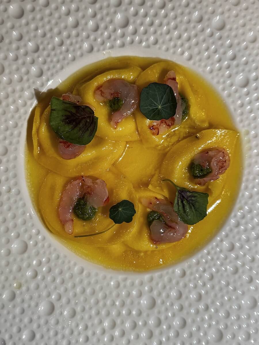 Delicious pasta dish in Turin.