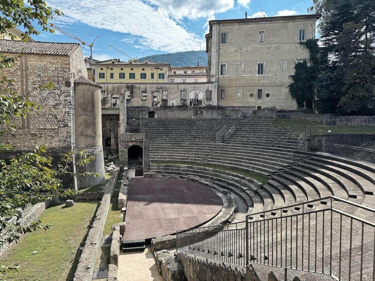 The Roman amphitheater of Spoleto.