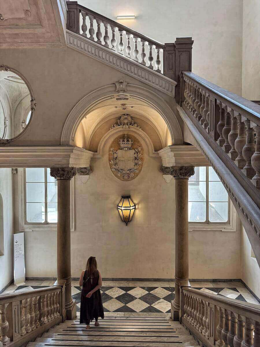 Gorgeous building of the Egyptian Museum in Turin.