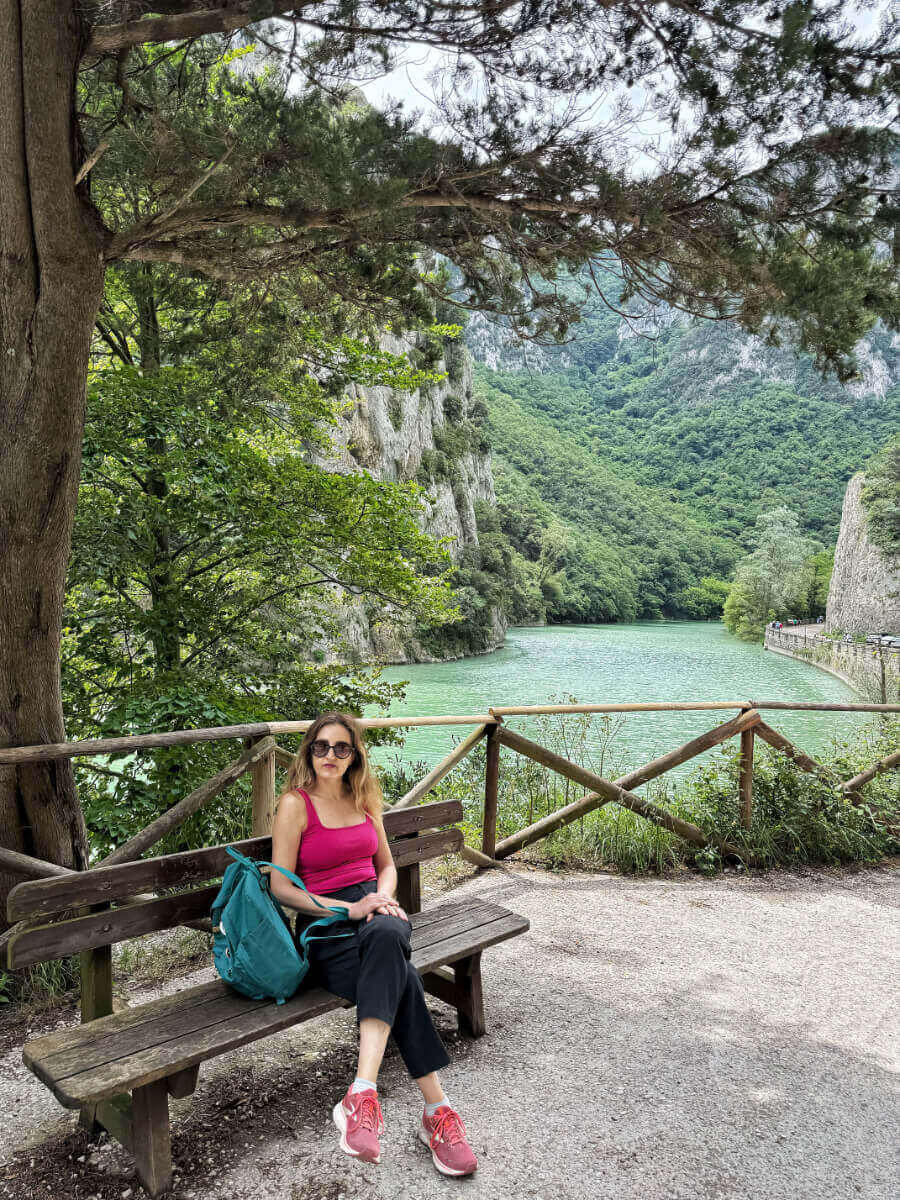 Claudia in Gola del Furlo.