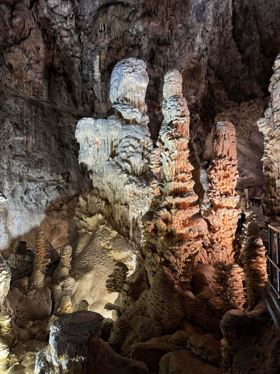 Interior of Frasassi Cave.