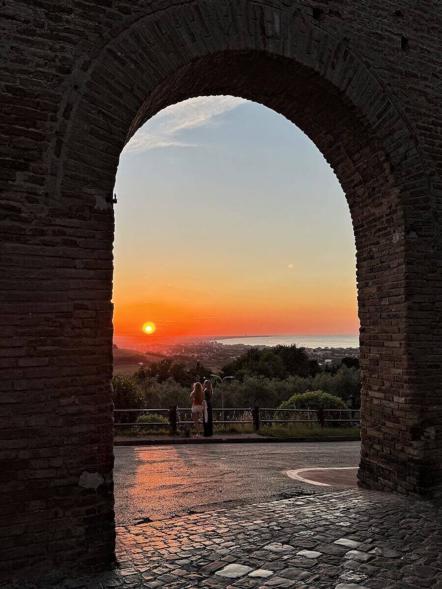 Gorgeous sunset in Gradara.