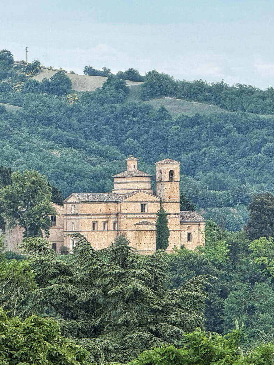 San Bernardino Church as seen from Urbino.